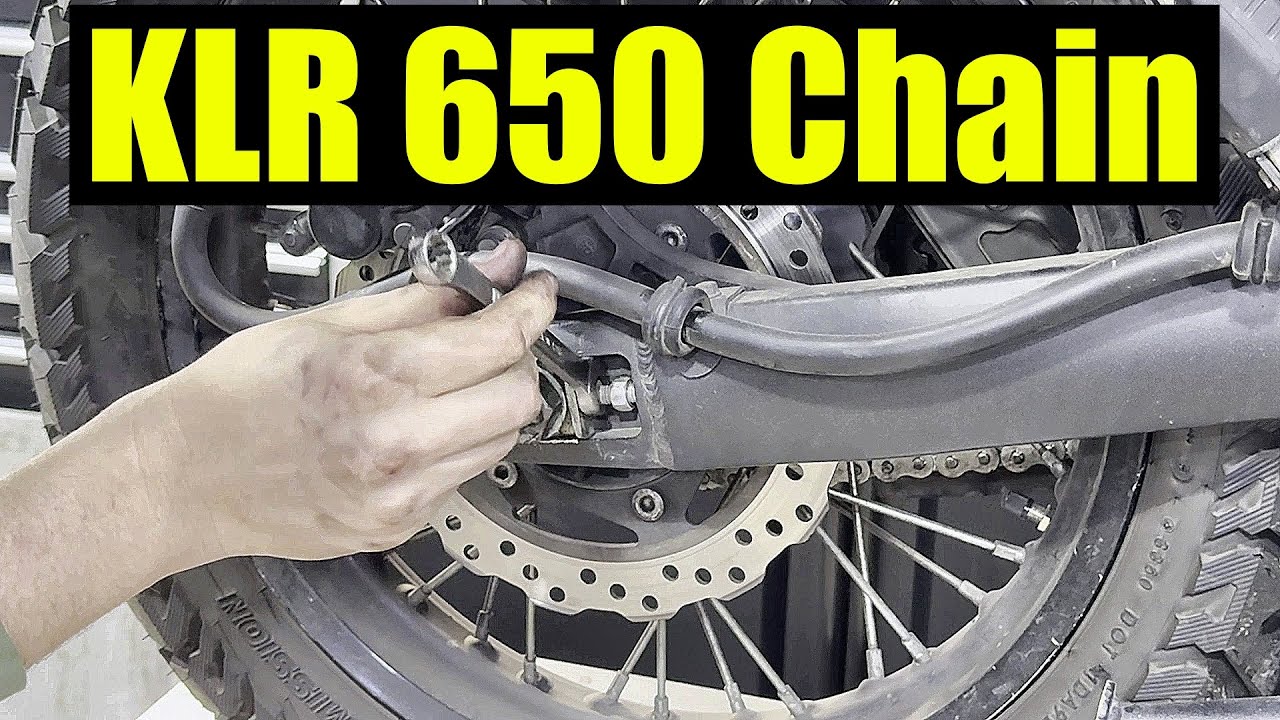Обслуживание цепи Kawasaki KLR 650