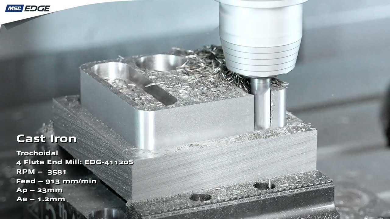 MSC Edge End Mills, High-Performance Carbide Tooling for Multi-Material CNC Machining