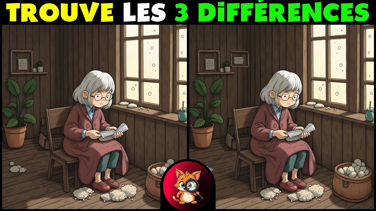 🔥 Trouvez les 3 Diff&eacute;rences entre les 2 images 🔍✨ [ Trouve les diff&eacute;rences 8 ]