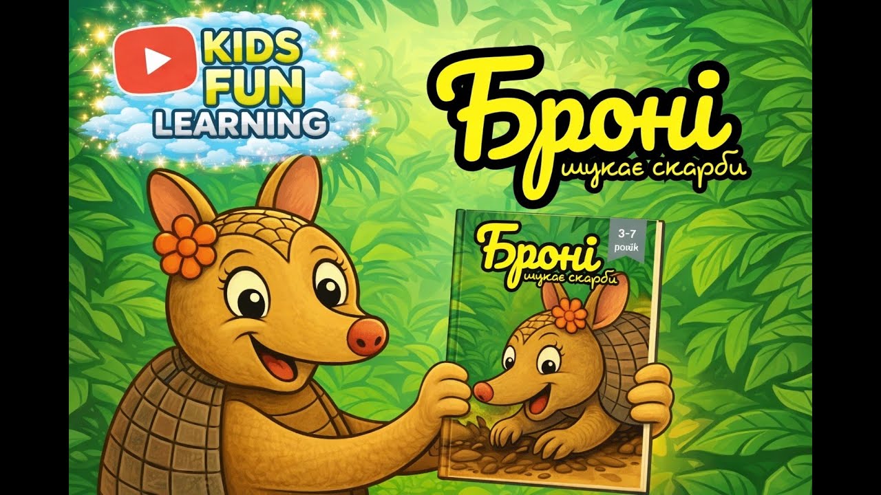 БРОНІ ШУКАЄ СКАРБИ. Дитячі книги українською. Все про життя броненосців.