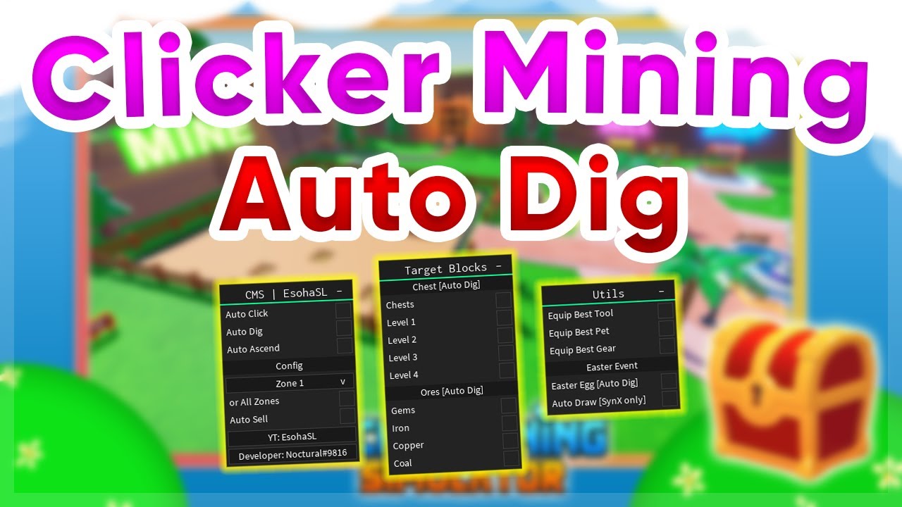 [EASTER] Clicker Mining Simulator | Auto Dig / Draw Script | Pastebin
