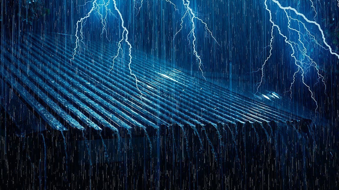 Heavy Rain and Thunder Sounds to Help You Sleep | Natural Sounds for Sleep, Study and Meditation