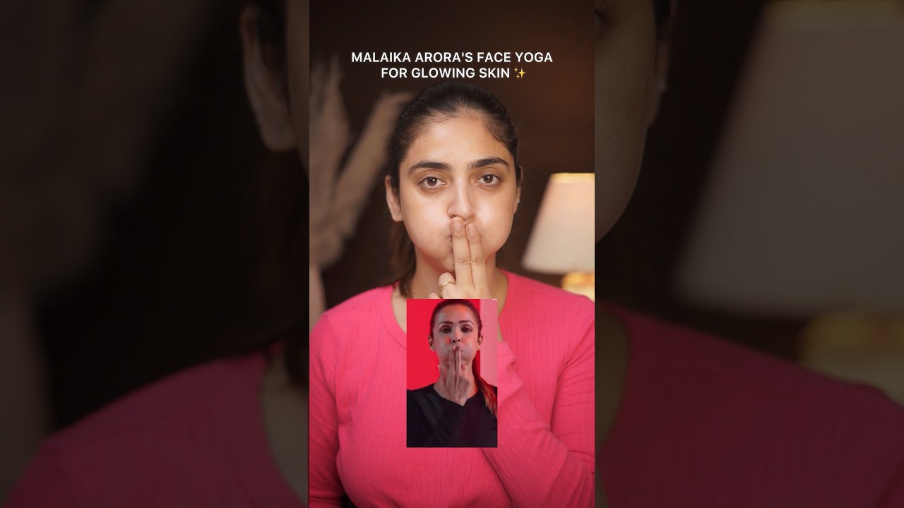 Face yoga for Glowingskin #bollywood #faceyoga #faceglow #yoga #glowing skin#glow #shortsfeed