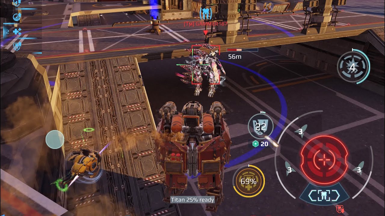 Shell in the line up for physical shield task, on Carrier &mdash; War Robots