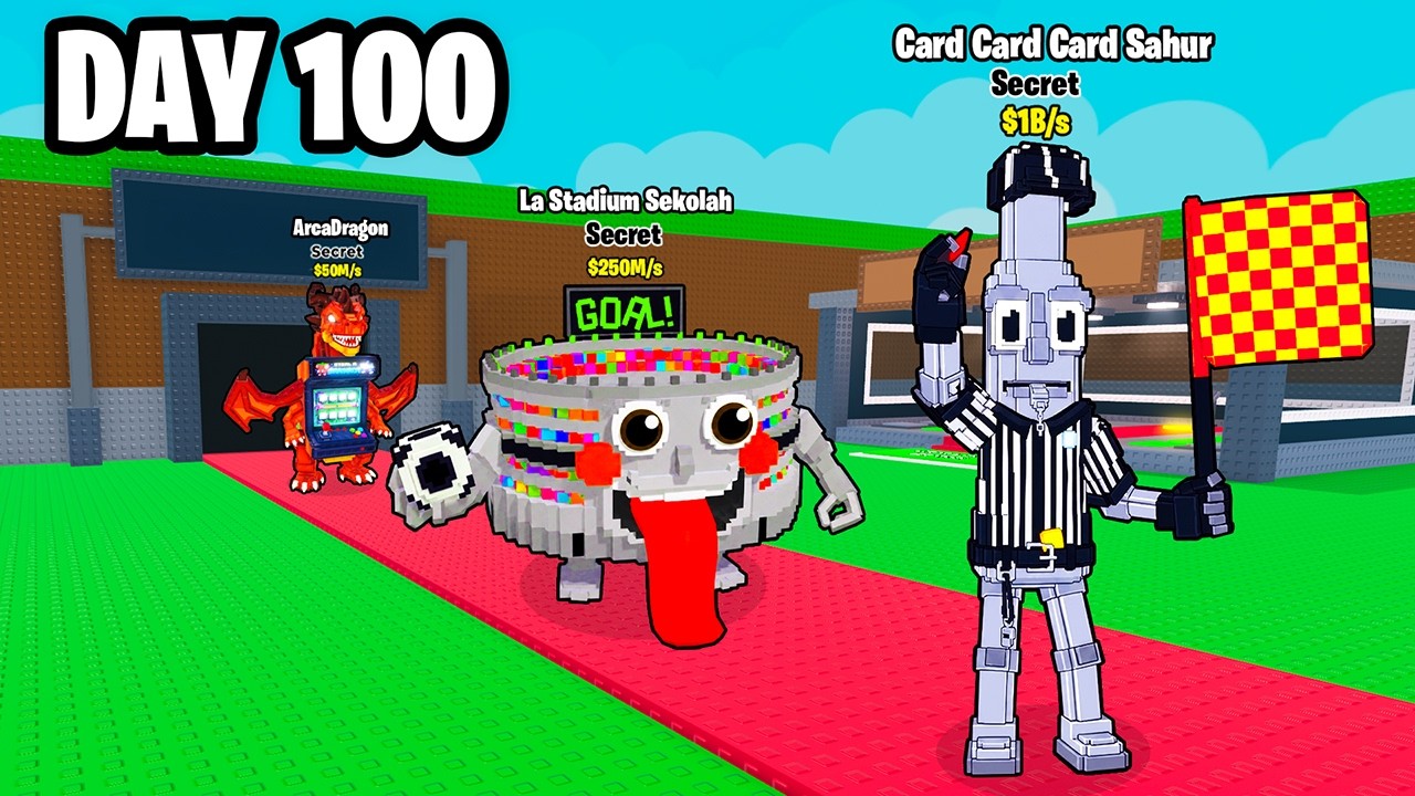 I Spent 100 DAYS in STEAL A BRAINROT!