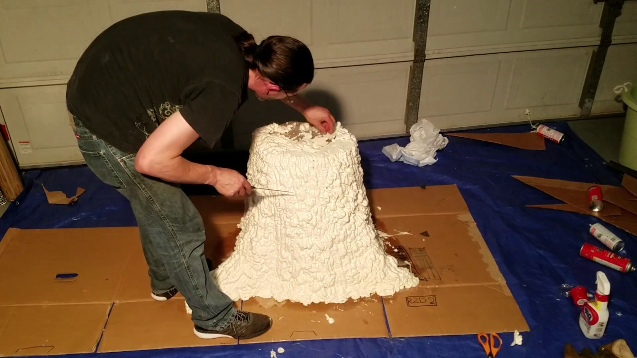 Foam tree stump prop build - Part 1