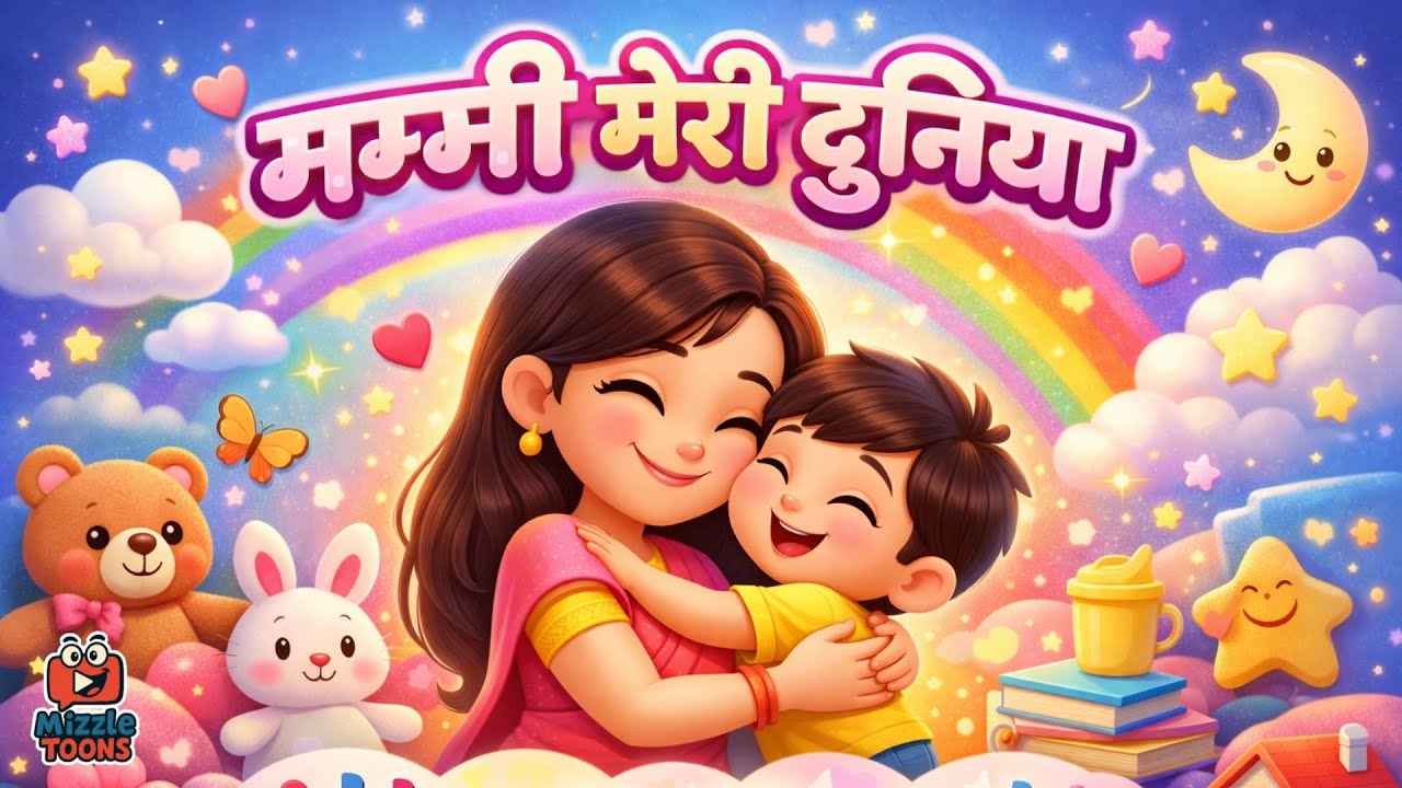 मम्मी मेरी दुनिया 🌸 | Mommy Love Song Hindi | Cute Kids Song for Mom | #mizzletoon 