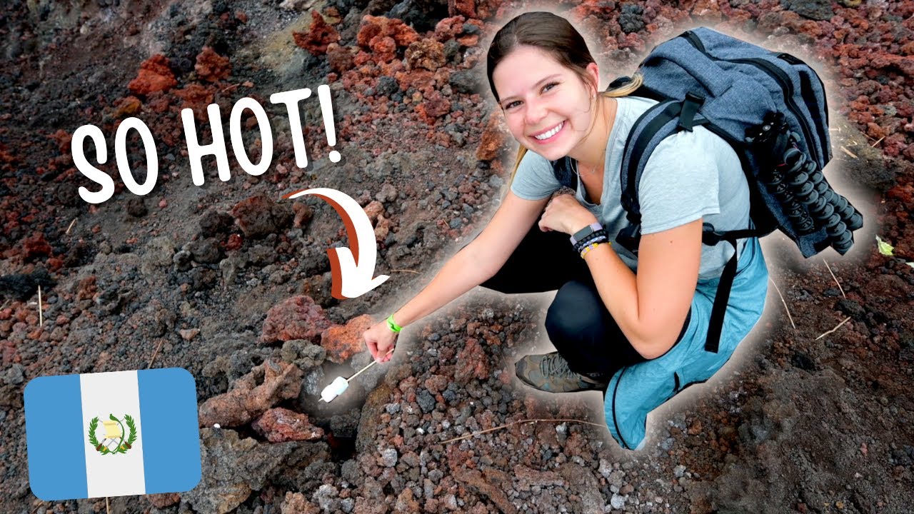 WE ROAST MARSHMALLOWS ON AN ACTIVE VOLCANO! (Pacaya, Guatemala 🇬🇹)