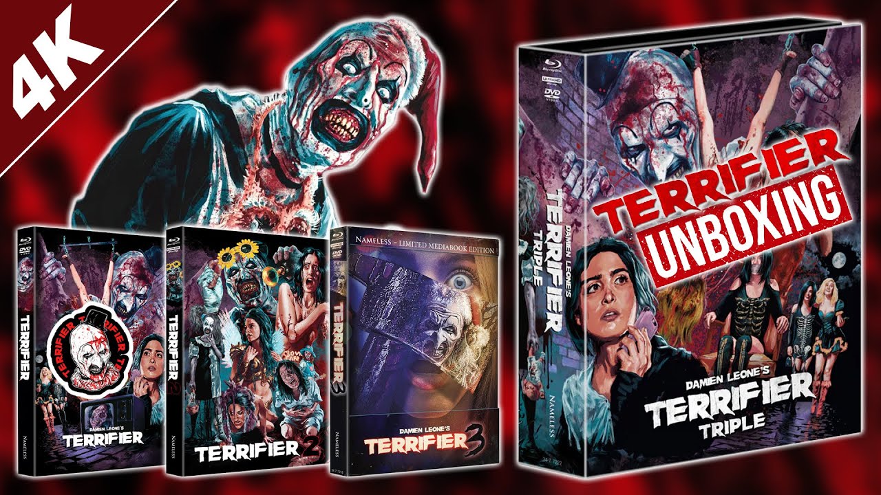 TERRIFIER 3, 2, 1 & TRIPLE FEATURE | Mediabook & Big Book