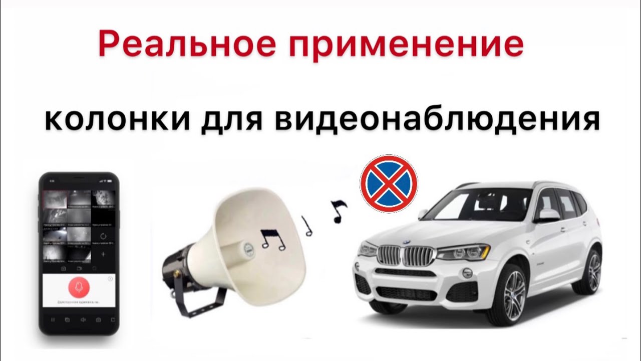 Колонка для видеонаблюдения Реальный Тест