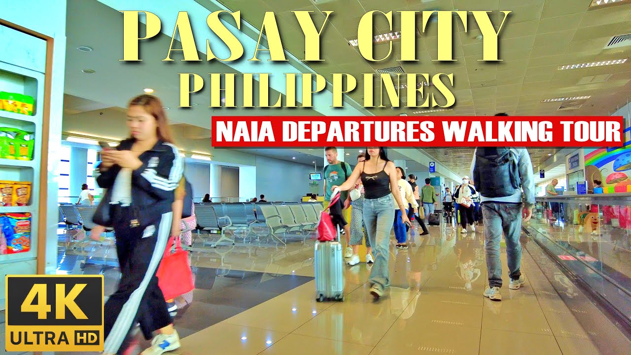 [4K] Walking at NAIA Terminal 3 Departure Area | Nino Aquino International Airport
