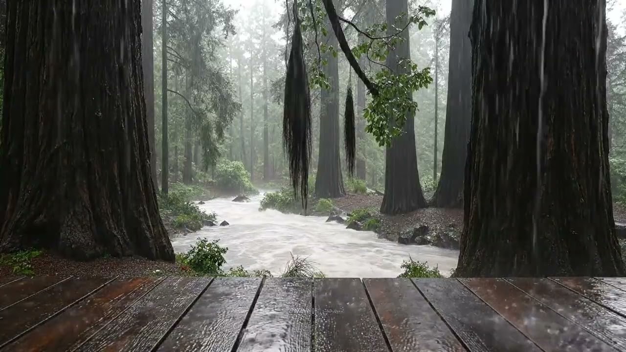 Heavy Rain Sounds: Cabin Storm for Sleep & Relaxation