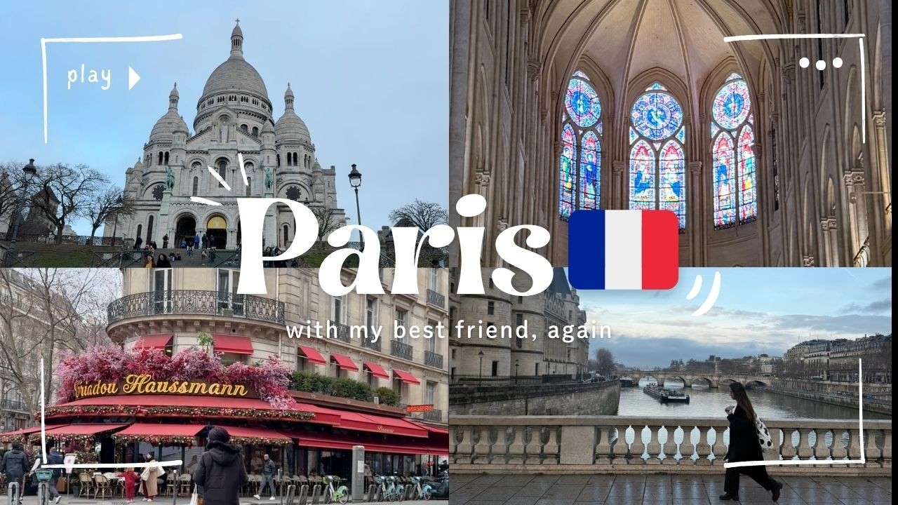 【Paris】2026年1月のパリ観光🇫🇷モンマルトル･ノートルダム大聖堂･パリの街並み散歩