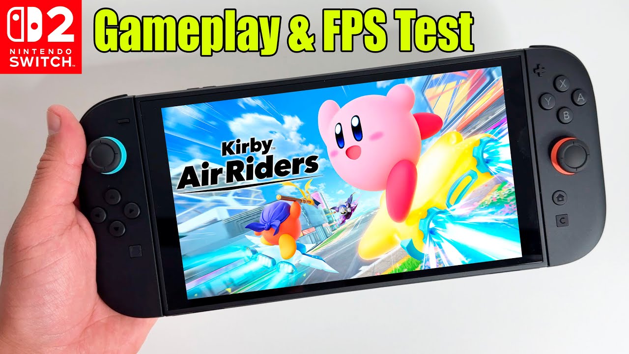 Kirby Air Riders on Nintendo Switch 2 Gameplay and FPS Test