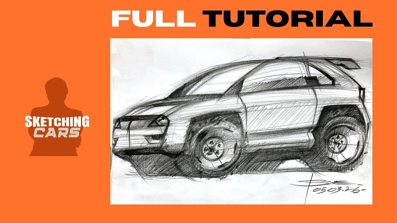 EASY Car Sketching for Beginners!