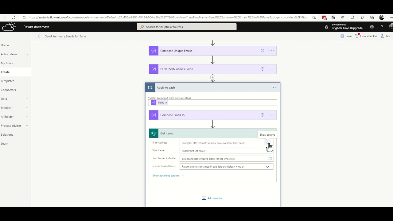 Power Automate Send Summary Emails of Tasks to Unique Users