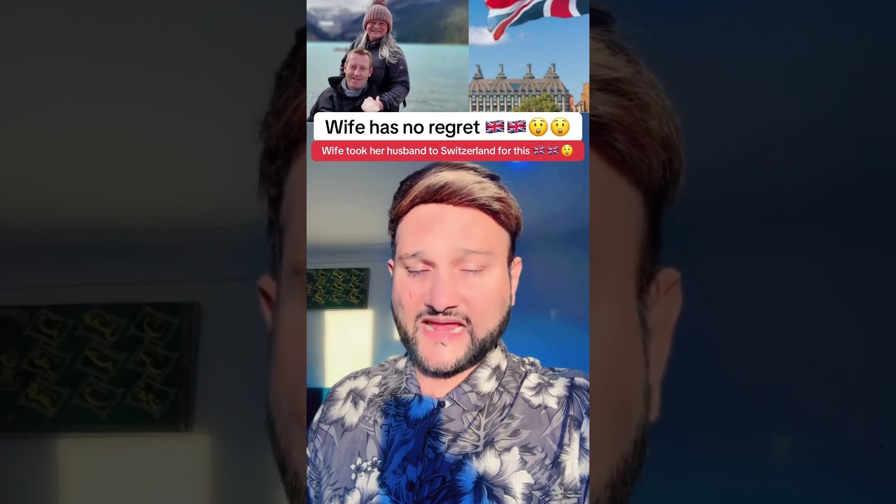 Wife took her husband to Switzerland 😲😲 