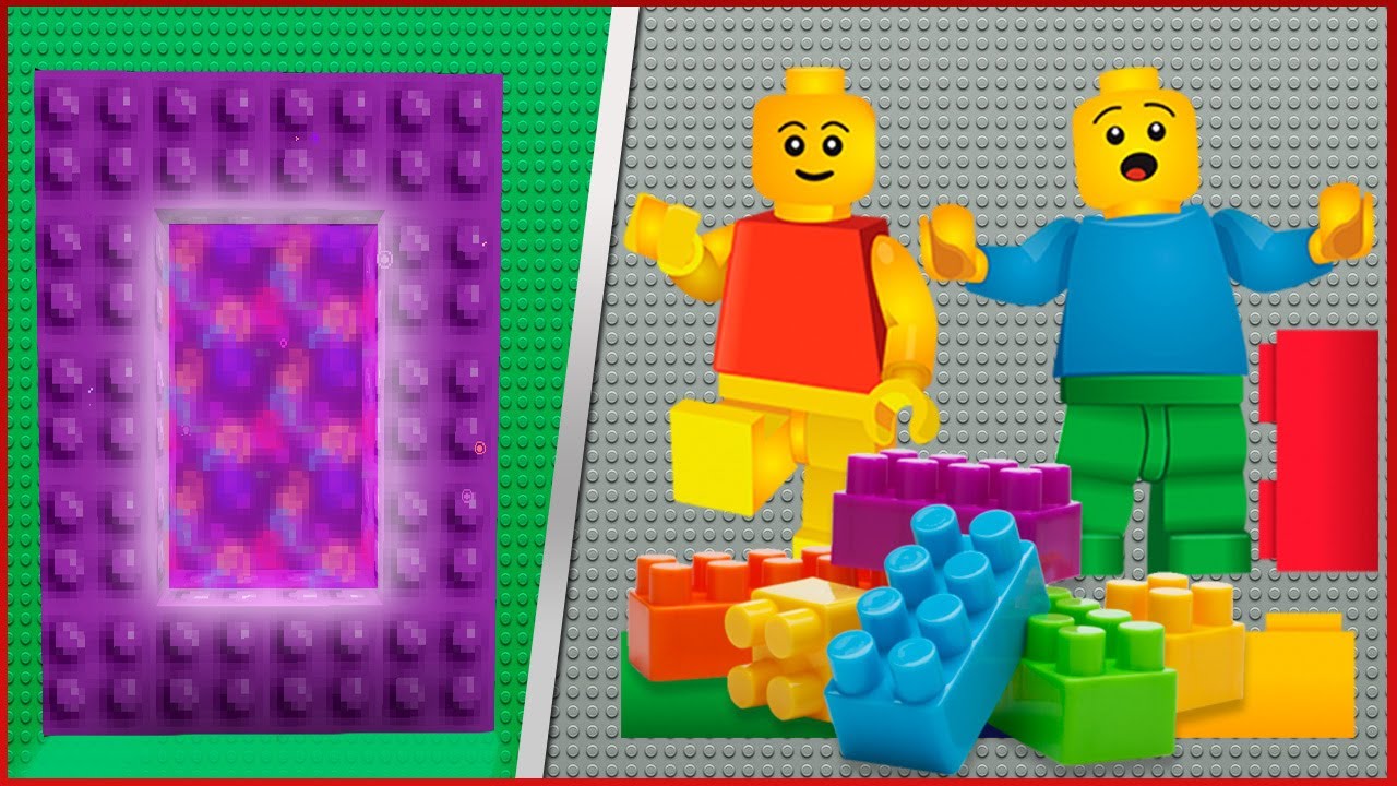 COMO FAZER UM PORTAL PARA O MUNDO DO LEGO - Minecraft