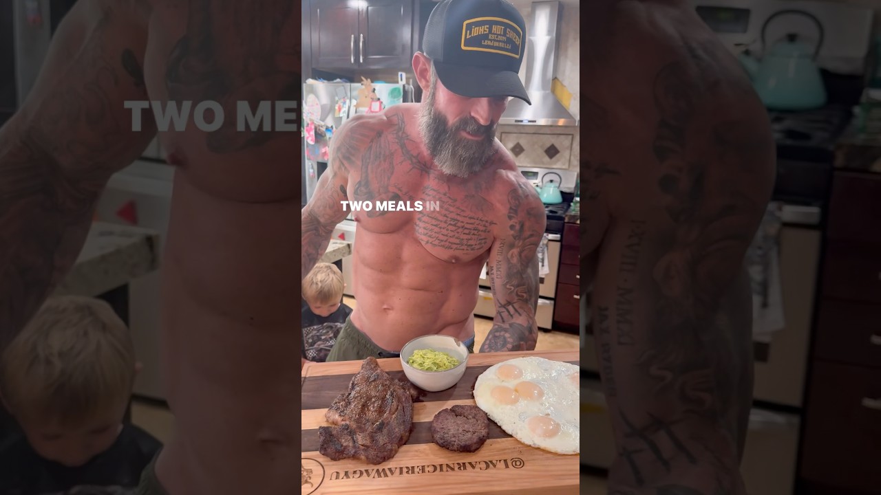 21 hour fast, then right into a high fat, high protein diet. Booom! Get’s you ripped!