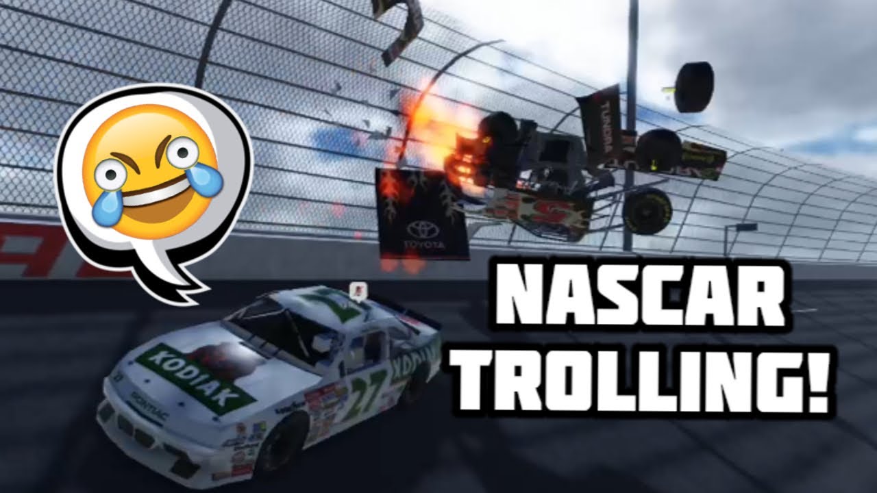 TROLLING ROBLOX NASCAR RACERS! | just daytona. (Roblox)