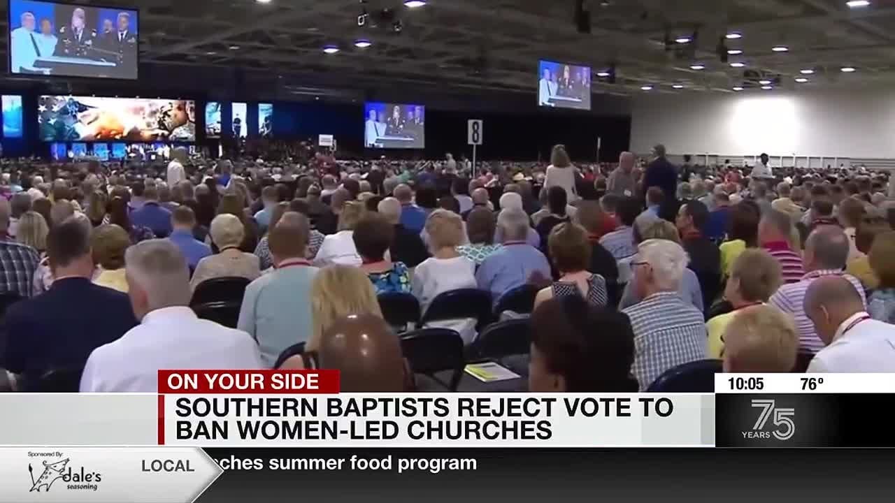 Southern Baptists reject vote to ban women-led churches