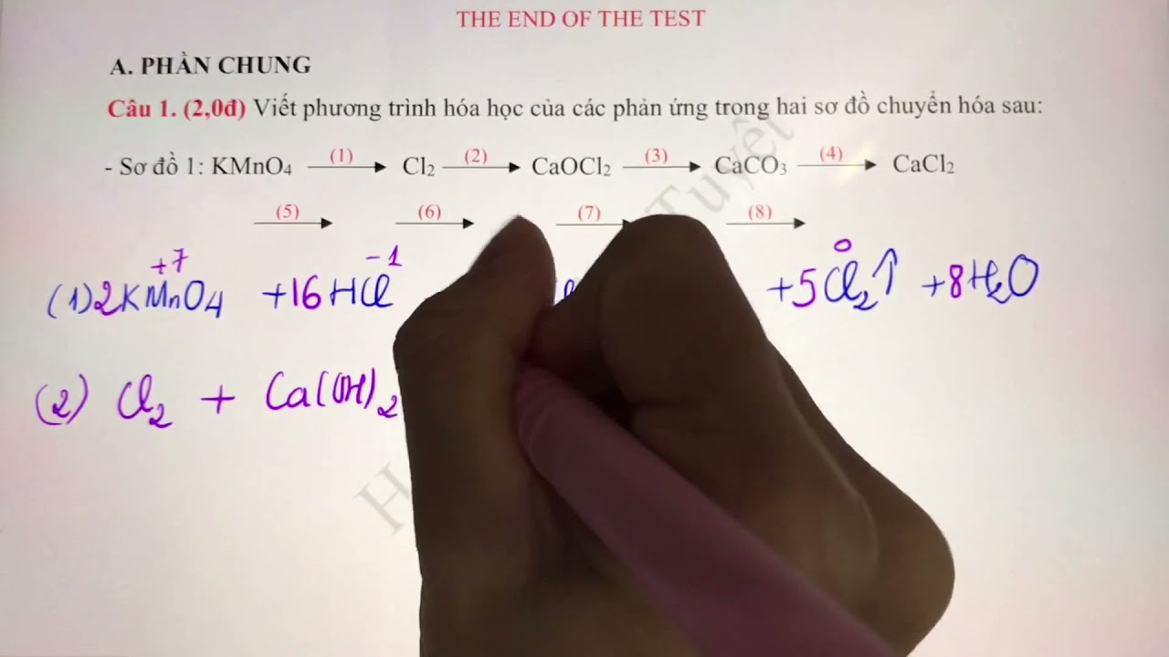 Đề 1 - Hóa Học 10 - Thi Giữa Kỳ 2 môn Hóa Học lớp 10