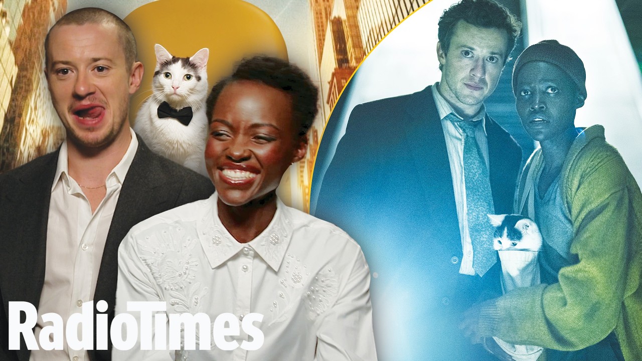 Joseph Quinn & Lupita Nyongo on working with cats and meeting John Krasinski A Quiet Place Day One