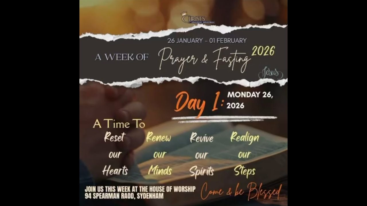Day 1 - Prayer and Fasting