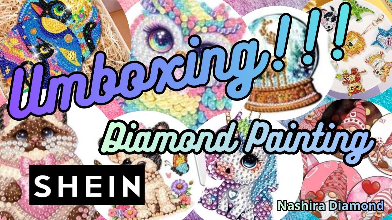 Umboxing!!! Compras de💎 Diamond Painting de Shein, pequeñas manualidades para entretenerse.🥰