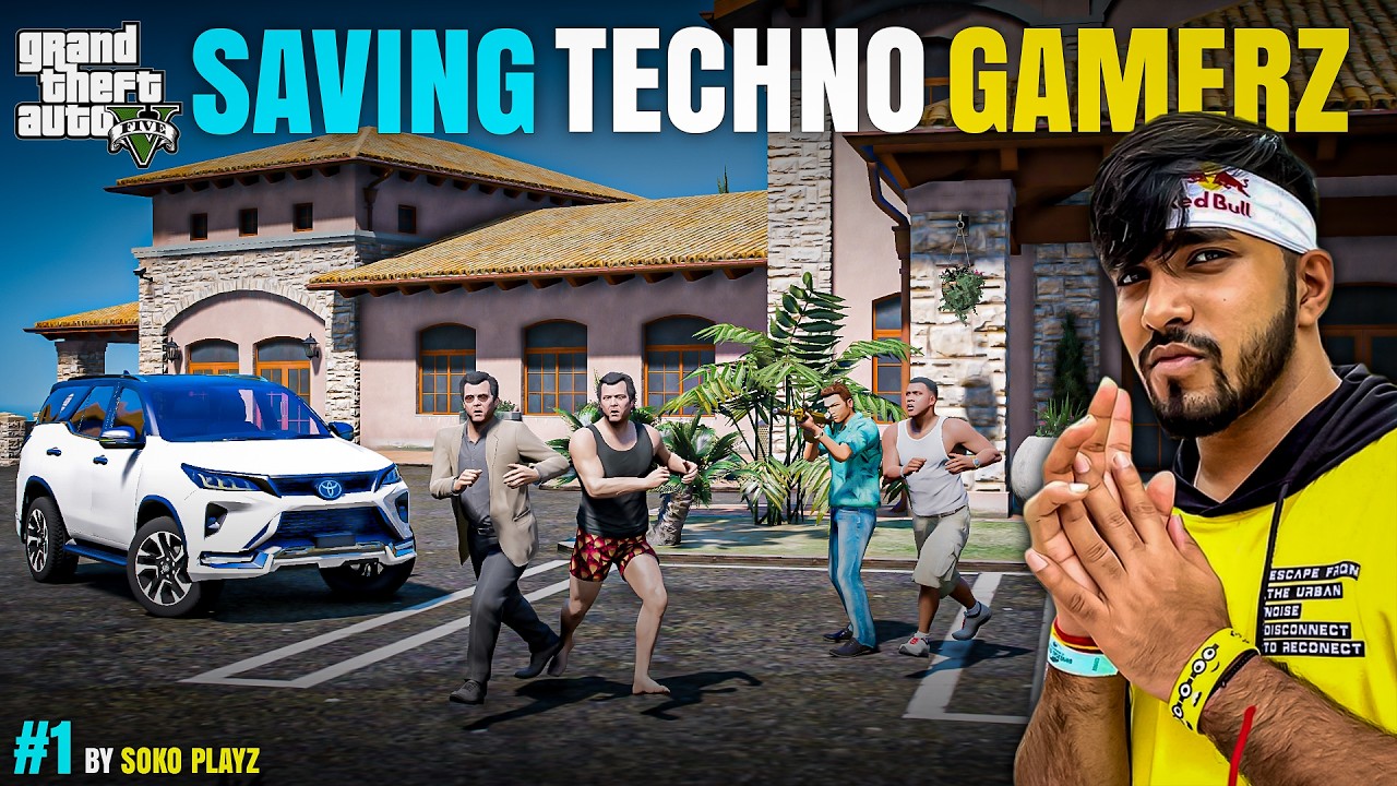 SAVING TECHNO GAMERZ FROM TOMMY VERCETTI | GTA 5 GAMEPLAY #1