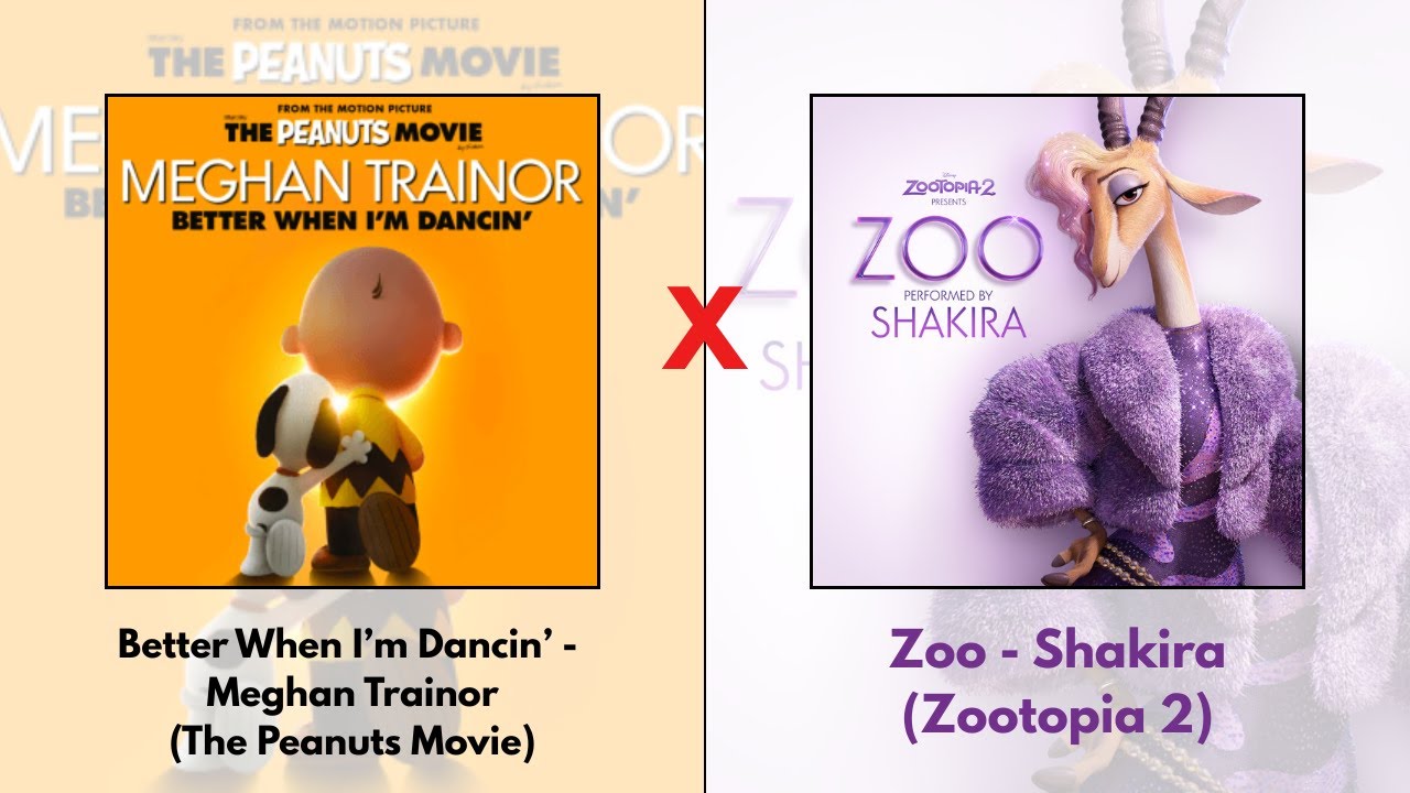 Dancin' Zoo - The Peanuts Movie/Zootopia 2 (Meghan Trainor/Shakira) Mashup