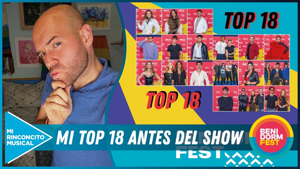 🌟TOP 18 FINAL del Benidorm Fest 2026. ¿Qué canciones me han ganado y cuáles se me han caído? 🌟