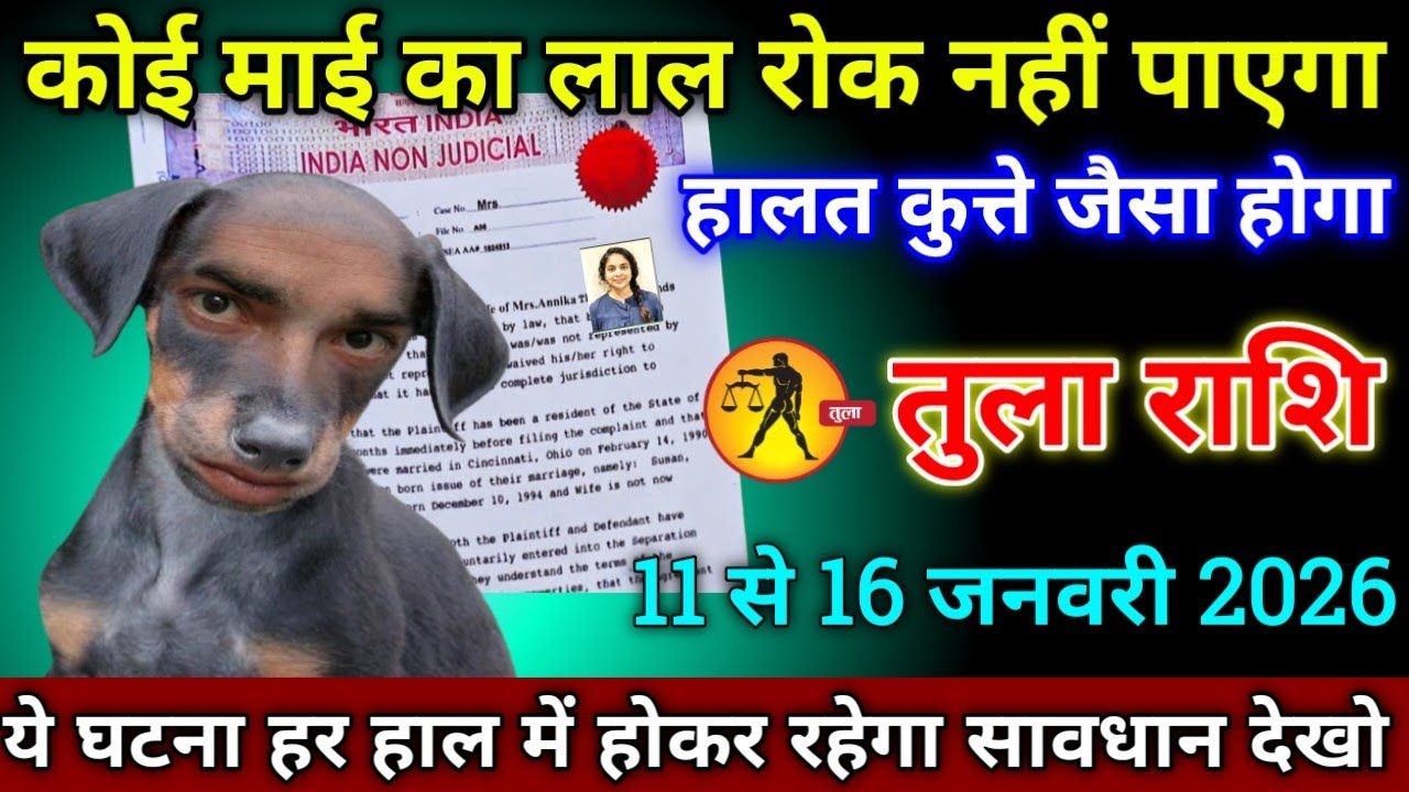 तुला राशि वालों 8 से 13 फरवरी 2026 से कोई माई का लाल रोक नहीं पाएगा हाल कुत्ते के जैसा होने वाला है 