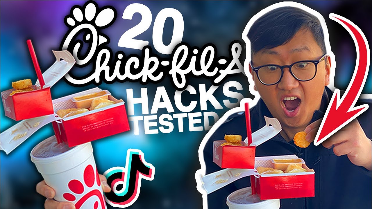 We Tested 20 VIRAL Chick Fil A FOOD HACKS // Feat. TikTok
