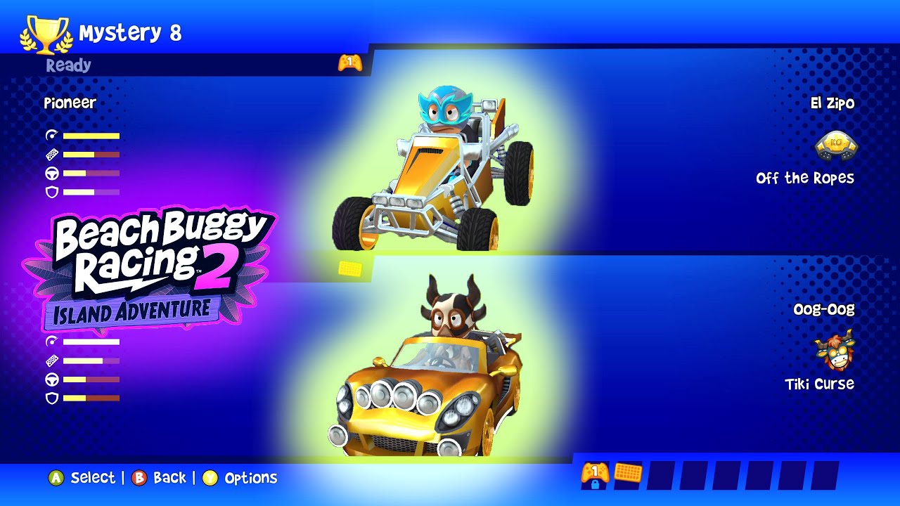 El Zipo ft Pioneer vs Oog-Oog ft Gran Corsa - Beach Buggy Racing 2 Island Adventure