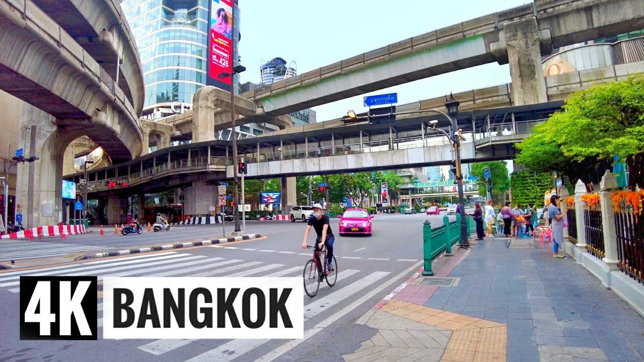 [4K] Walking In Ratchadamri Bangkok 2021 - Luxury Hotels And Condo
