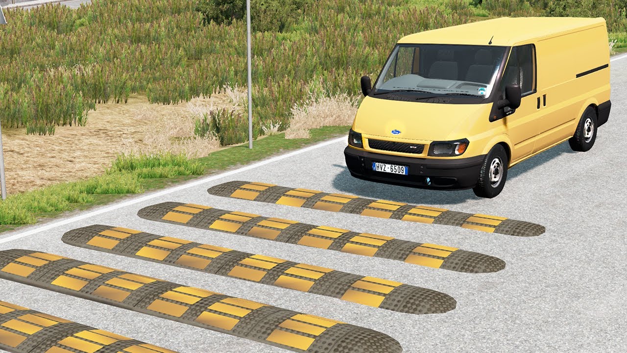 Cars Vs Speed Bumps Test #6 | BeamNG.drive