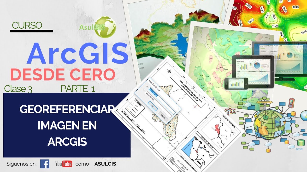 🤙pasos para GEOREFENCIAR una imagen en arcgis [Clase 3] 1/2