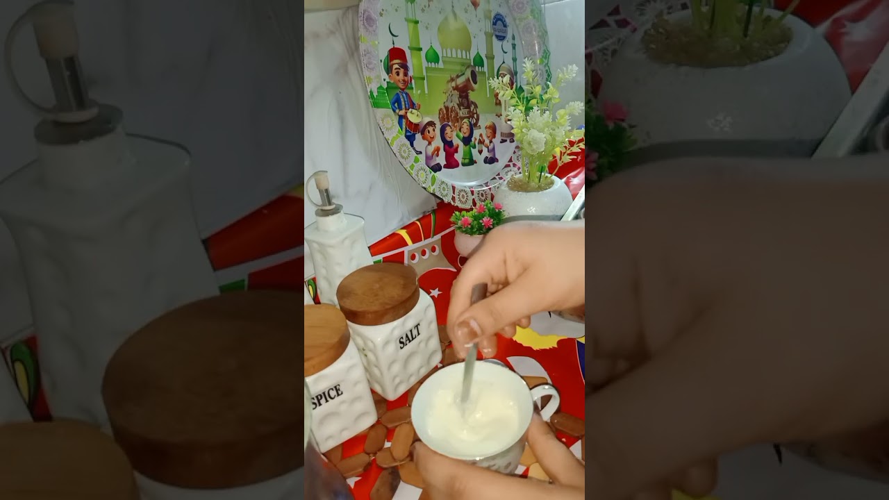 بمكون سحرى هيغير طعم الزبادي البيتى وياخده في حته تانية خالص 🥰🙈🙈🤌