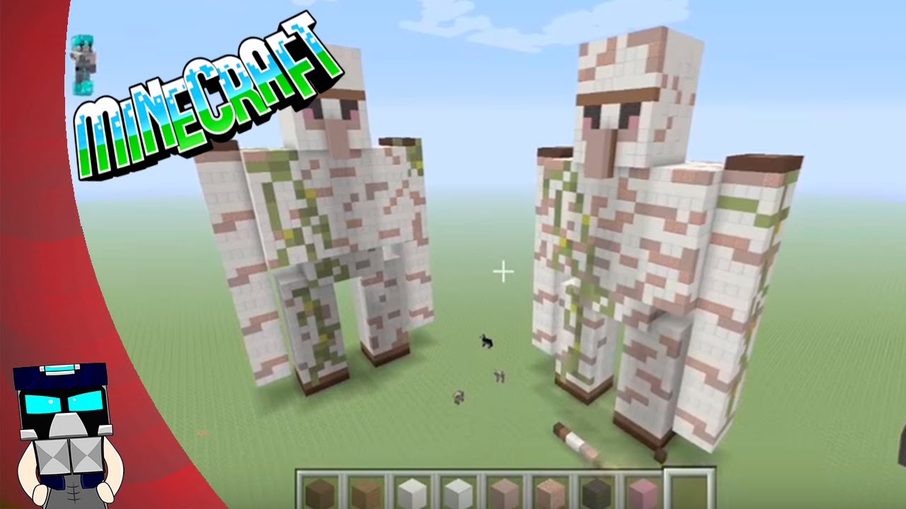 Minecraft: Como hacer Golem de Hierro 3D Tutorial