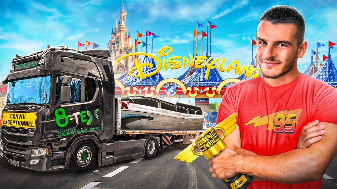 Je livre à Disneyland🥳🚛🎡🎢 #Truckvlog21