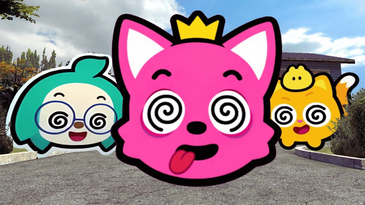 CONFUSED Pinkfong, Ninimo. and Hogi CRAZY SUPER CHASE In GRANLI | Gmod Nextbots