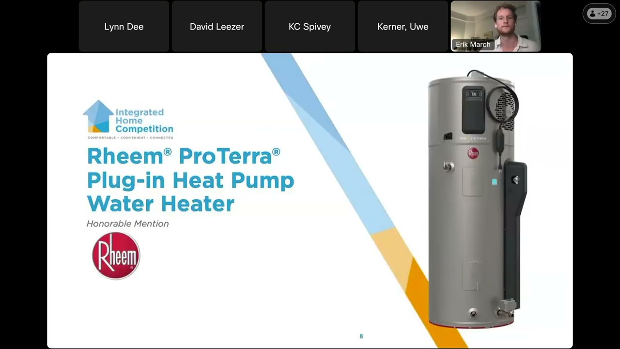 2023 Integrated Home Competition Webinar - Rheem® ProTerra® Plug-in Heat Pump Water Heater
