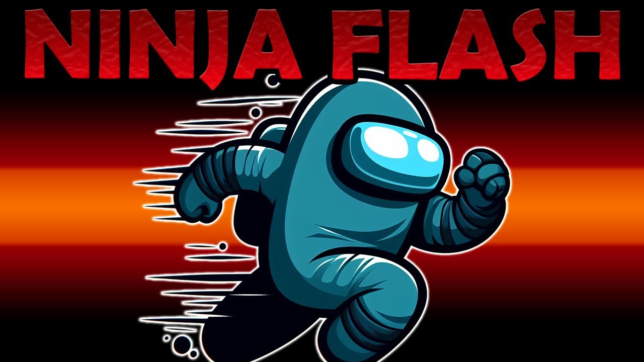 Virei o NINJA FLASH IMPOSTOR no Among Us Mod