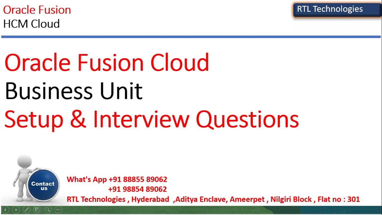 Oracle Fusion Cloud HCM  | Business Unit setup | Interview Preparation | Placement