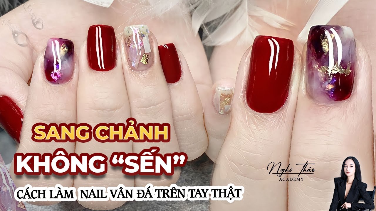 Cách làm nail vân đá trên tay thật sang chảnh không 