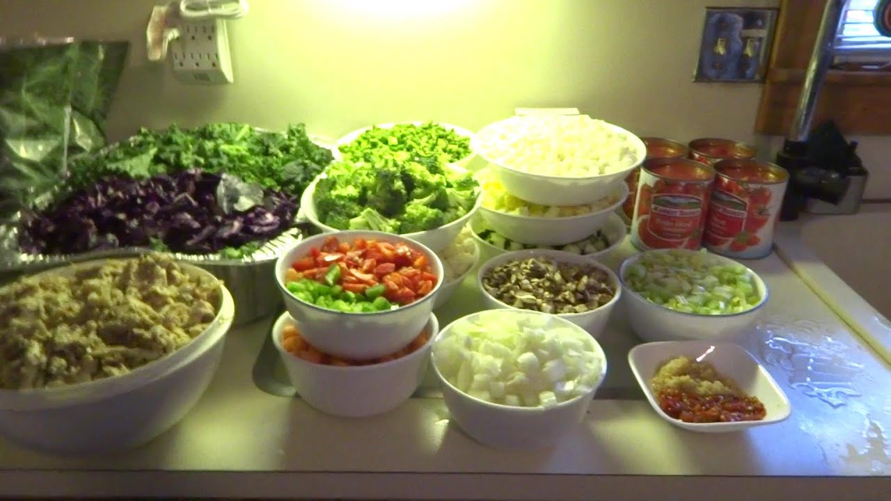 CHICKEN VEGGIE SOUP WORKINGMAN'S STYLE