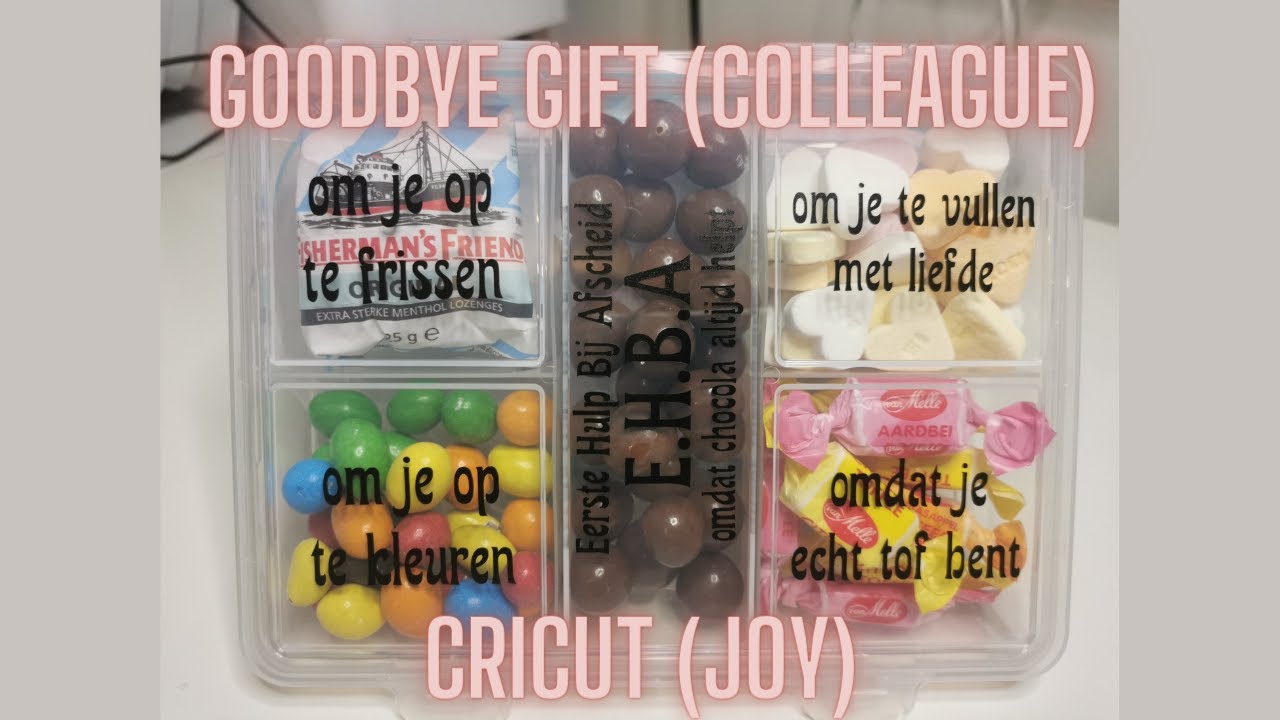 Cricut Joy (NL) | action afscheid cadeau bv voor collega | NL, ENG,  DE, ESP Subtitel