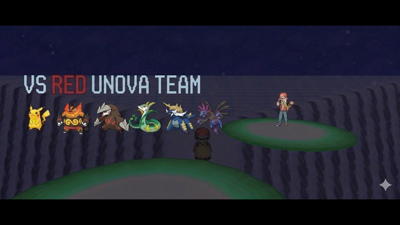 Vs Red PokeMMO (Unova Team)