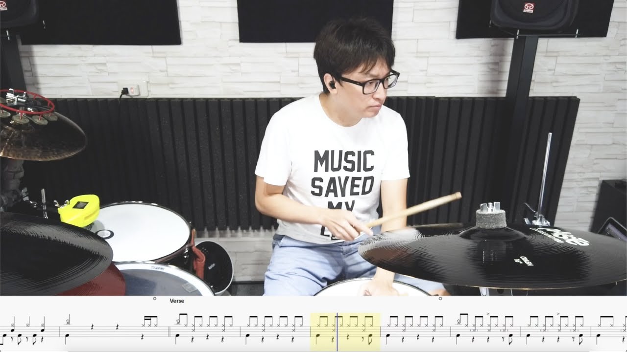 阿冗 - 你的答案 Drum Cover By 小豪 ｜動態鼓譜